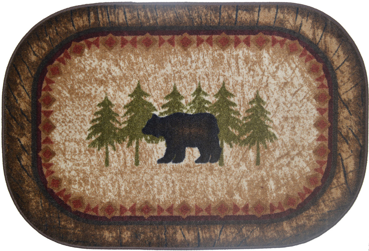 Mayberry Rug Cozy Cabin Birch Bear Kitchen Mat & Reviews Wayfair.ca